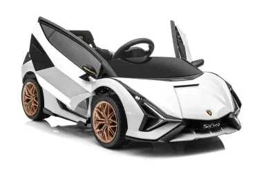Preview: Elektro Kinderauto, Lamborghini Sian, lizenziert,12V Akku, 2 Motoren- 2,4Ghz Fernsteuerung, MP3, Ledersitz+EVA